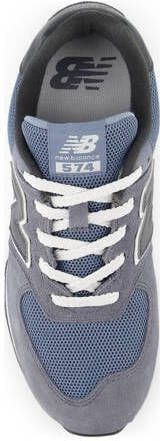 New Balance 574 V1 sneakers grijsblauw zwart wit Jongens Meisjes Suede 36