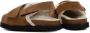 Nubikk suède clogs cognac Bruin Meisjes Suede Effen 31 - Thumbnail 3