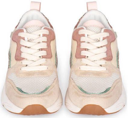 POSH by Poelman Charlie sneakers beige multi Meisjes Imitatiesuède Meerkleurig 30