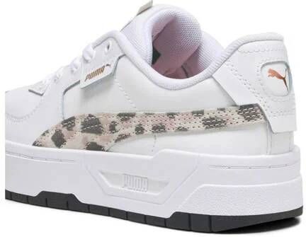 Puma Cali Dream Animal Print Jr sneakers wit roze bruin Meisjes Leer Panterprint 36