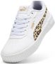 Puma Carina 2.0 Animal sneakers wit beige bruin Meisjes Imitatieleer Dierenprint 35.5 - Thumbnail 3