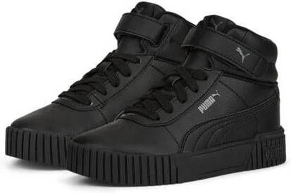 Puma Carina 2.0 Mid sneakers zwart Jongens Meisjes Imitatieleer Effen 28