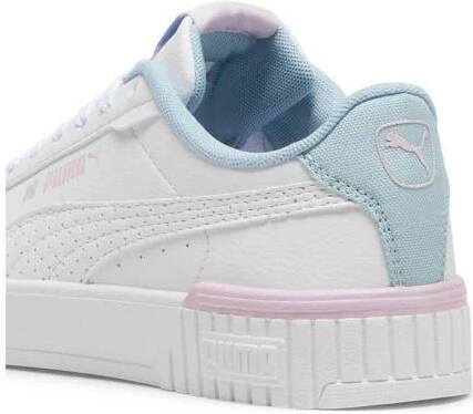 Puma Carina 2.0 Tropical sneakers wit lichtblauw lila Jongens Meisjes Imitatieleer 39