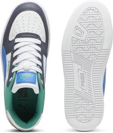 Puma Caven 2.0 Block sneakers wit-kobaltblauw-grijs Jongens Meisjes Imitatieleer 36