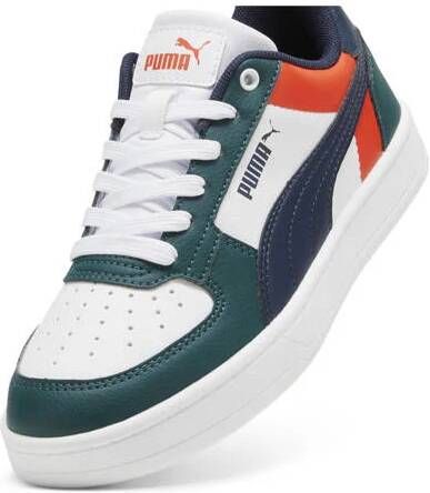 Puma Caven 2.0 Block sneakers wit donkergroen donkerblauw Jongens Meisjes Imitatieleer 36