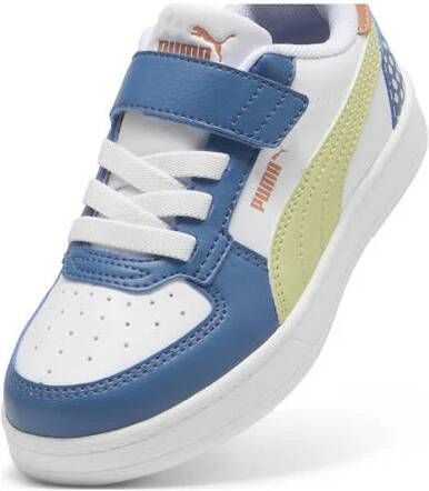 Puma Caven 2.0 sneakers blauw groen wit Jongens Meisjes Imitatieleer 30