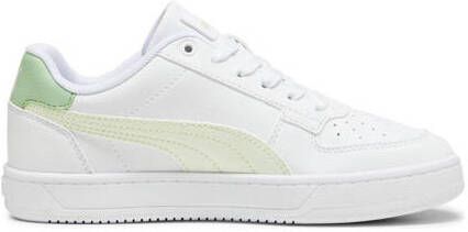 Puma Caven 2.0 sneakers wit lichtgroen groen Jongens Meisjes Imitatieleer 38