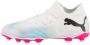 Puma Future 7 Match FG AG Junior voetbalschoenen wit zwart fuchsia Imitatieleer 28 - Thumbnail 3