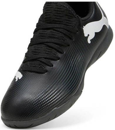 Puma Future 7 Play It Jr. zaalvoetbalschoenen zwart wit Jongens Meisjes Imitatieleer 28