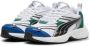 Puma Morphic Techie sneakers wit zwart groen Mesh Meerkleurig 35 - Thumbnail 3