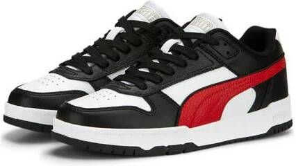 Puma RBD game Low leren sneakers wit Zwart Jongens Meisjes Leer 36