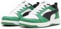 Puma Rebound V6 Lo sneakers wit zwart groen Jongens Meisjes Imitatieleer 35 - Thumbnail 3