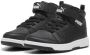 Puma Rebound V6 Mid sneaker zwart wit Jongens Meisjes Imitatieleer 36 Sneakers - Thumbnail 4