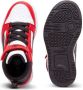 Puma Rebound v6 Mid V6 Mid sneakers wit zwart rood Imitatieleer 34 - Thumbnail 6