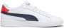 Puma Smash 3.0 sneakers wit donkerblauw rood Imitatieleer 35.5 - Thumbnail 2