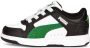 Puma Rebound Joy Lo AC sneakers zwart wit groen Imitatieleer 24 - Thumbnail 3