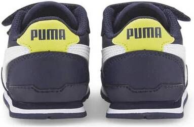 Puma ST Runner sneakers donkerblauw geel wit Jongens Meisjes Imitatieleer 24