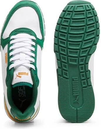 Puma ST Runner V3 sneakers groen wit camel Jongens Meisjes Imitatieleer 35.5