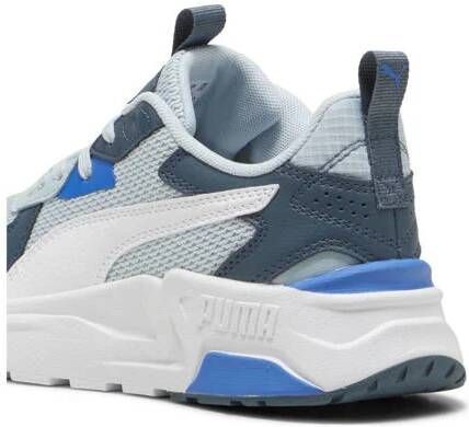 Puma Trinity Lite sneakers lichtblauw donkerblauw wit Jongens Meisjes Mesh 37