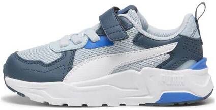 Puma Trinity Lite sneakers lichtblauw wit grijs kobalt Jongens Meisjes Mesh 31