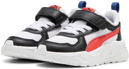 Puma Trinity Lite sneakers wit zwart rood Jongens Meisjes Mesh 20