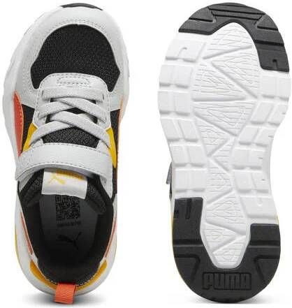 Puma Trinity Lite sneakers zwart rood lichtgrijs oranje Jongens Meisjes Mesh 29