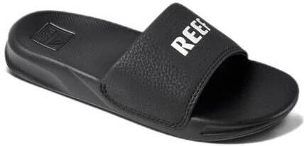 Reef Kids one slide badslippers zwart Jongens Meisjes Rubber Logo 31