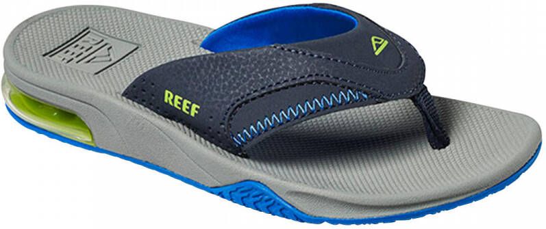 Reef Kids Fanning Jongens Slippers Navy Lime