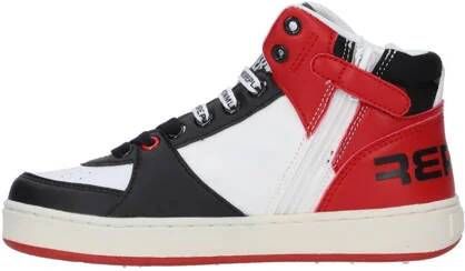 Replay Cobra sneakers rood zwart wit Jongens Imitatieleer Meerkleurig 28