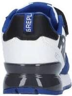 Replay Shoot Jr suède sneakers blauw wit Jongens Suede Meerkleurig 28