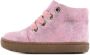 Shoesme Flex FL21W001-A leren veterboots roze metallic Meisjes Nubuck Effen 21 - Thumbnail 2