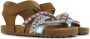 Shoesme leren sandalen met kraaltjes bruin multi Meisjes Leer All over print 28 - Thumbnail 4