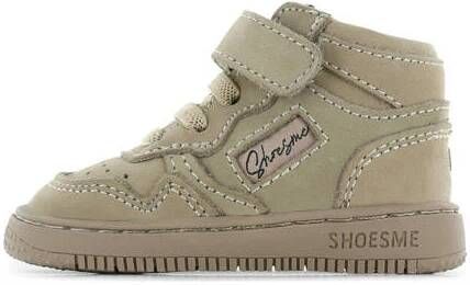 Shoesme leren sneakers taupe Bruin Jongens Leer Effen 23