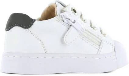 Shoesme leren sneakers wit rood Jongens Leer Meerkleurig 20