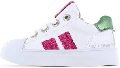 Shoesme leren sneakers wit roze Meisjes Leer Meerkleurig 23 - Foto 3