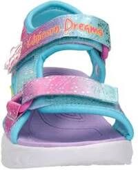 Skechers Unicorn Dreams sandalen blauw roze Meisjes Textiel Dierenprint 24