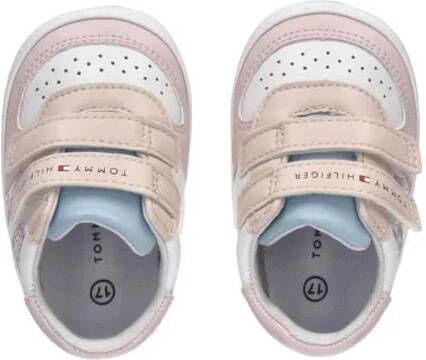 Tommy Hilfiger baby sneakers roze Meisjes Imitatieleer Meerkleurig 17