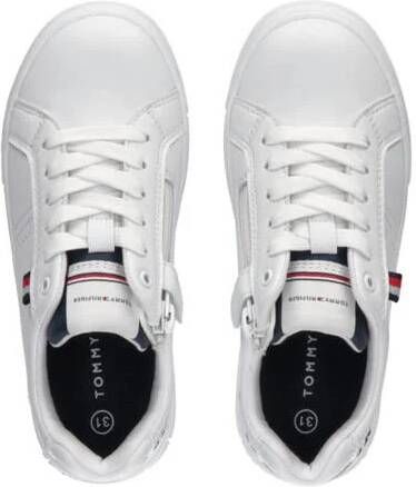 Tommy Hilfiger sneakers wit Jongens Imitatieleer Logo 30