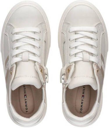 Tommy Hilfiger sneakers wit roze Meisjes Imitatieleer 30