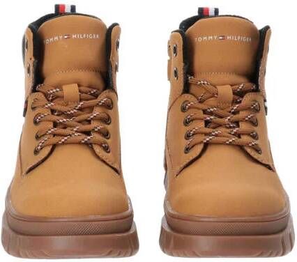 Tommy Hilfiger veterboots camel Bruin Jongens Imitatieleer Effen 30