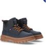 Tommy Hilfiger veterboots donkerblauw Jongens Polyester Effen 30 - Thumbnail 2