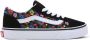 Vans Old Skool Zwart Jongens Canvas Bloemen 31 Sneakers - Thumbnail 1