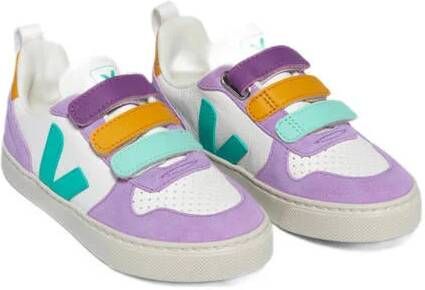 Veja Small V-10 leren sneakers lila multi Meisjes Leer Meerkleurig 29