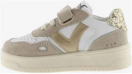 Victoria sneakers beige wit Meisjes Imitatieleer Meerkleurig 32