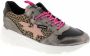 Vingino Zetta leren sneakers met panterprint roze metallic - Thumbnail 2