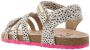 VINGINO Vikki leren sandalen wit zwart Leer Dierenprint 32 - Thumbnail 2