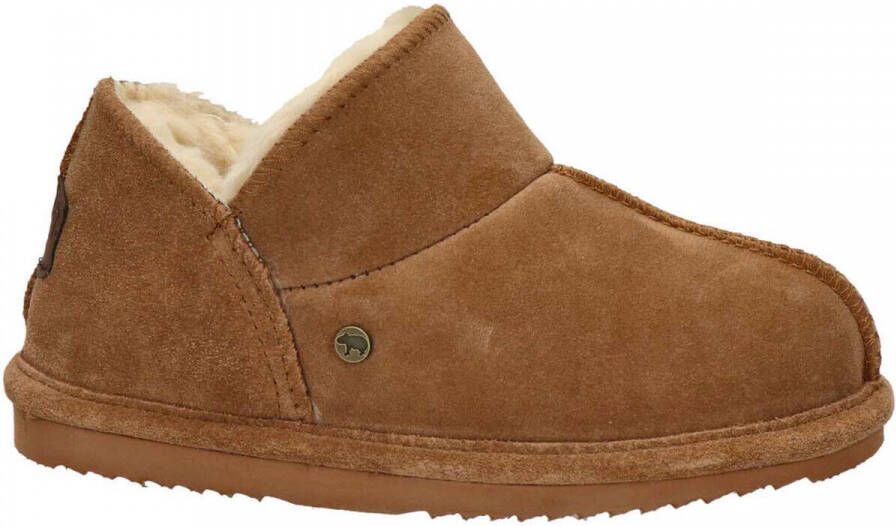 Warmbat Australia Willow suède pantoffels cognac kids Bruin Jongens Meisjes Suede 35