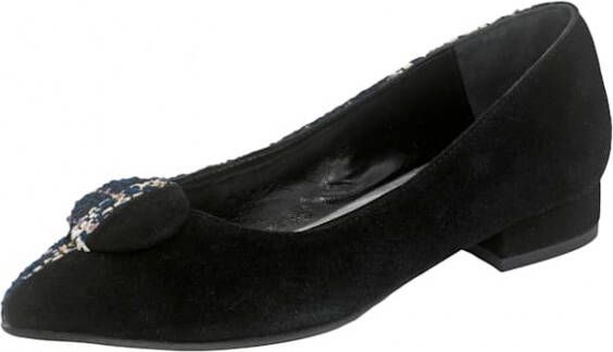 Alba moda Ballerina in elegant puntig model Zwart Blauw