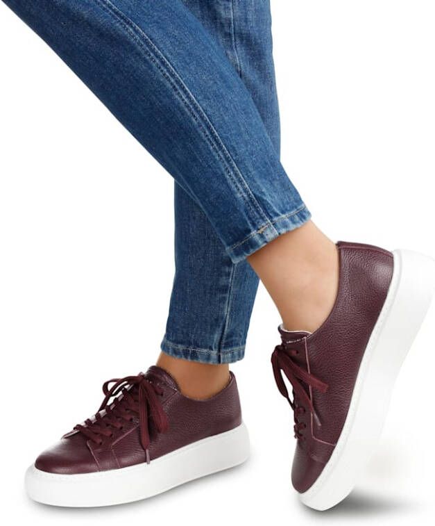 Alba moda Sneaker Low Bordeaux Wit