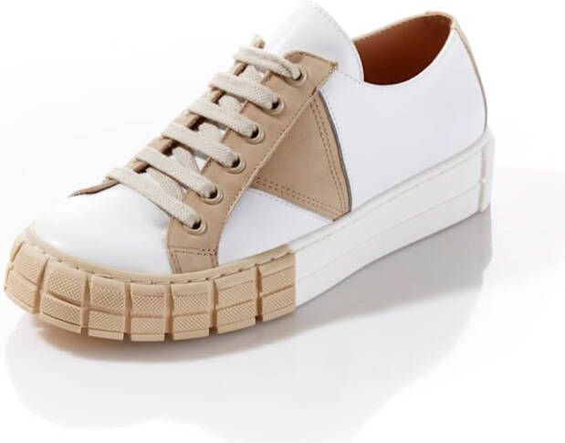 Alba moda Sneaker Wit Taupe